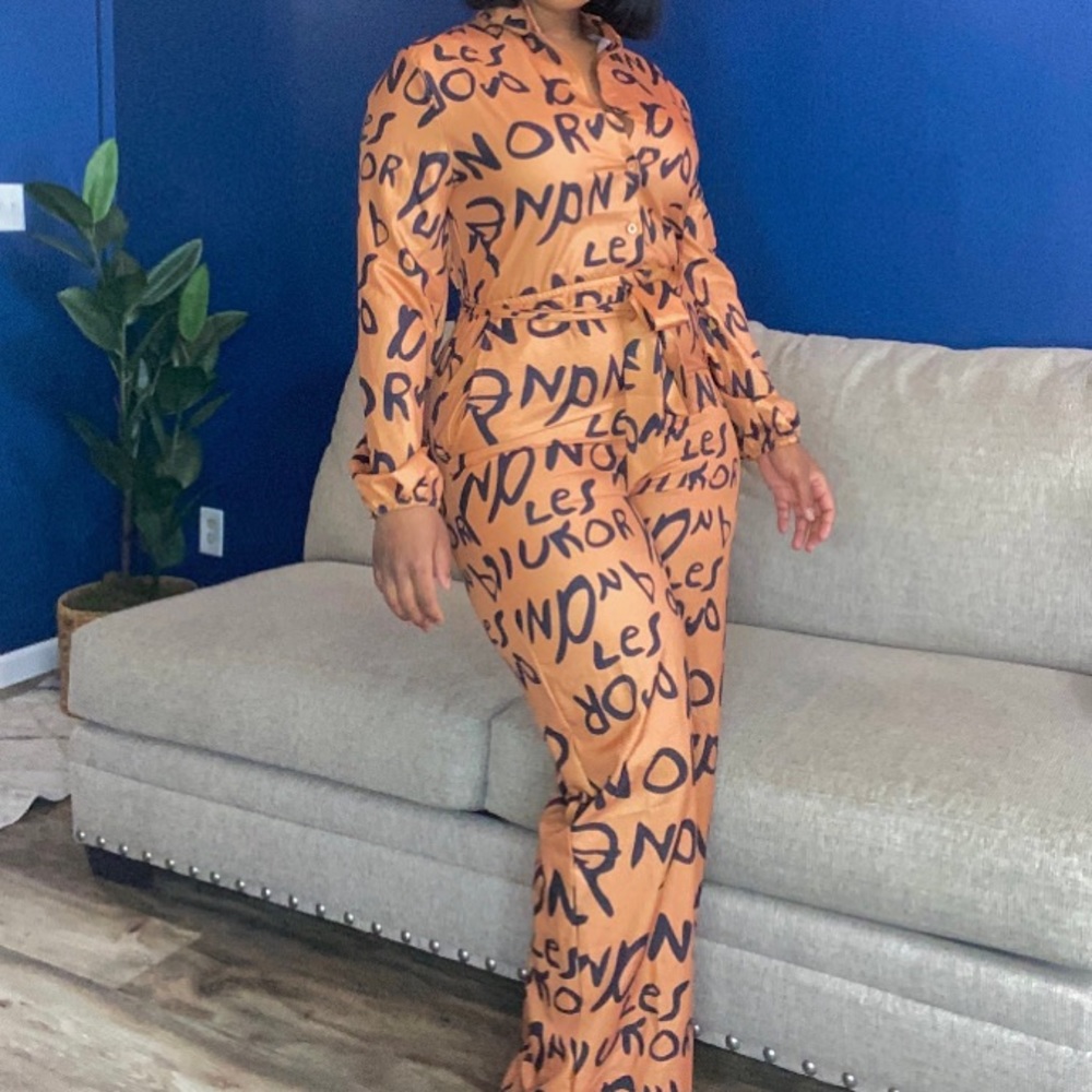 Brown jumpsuit